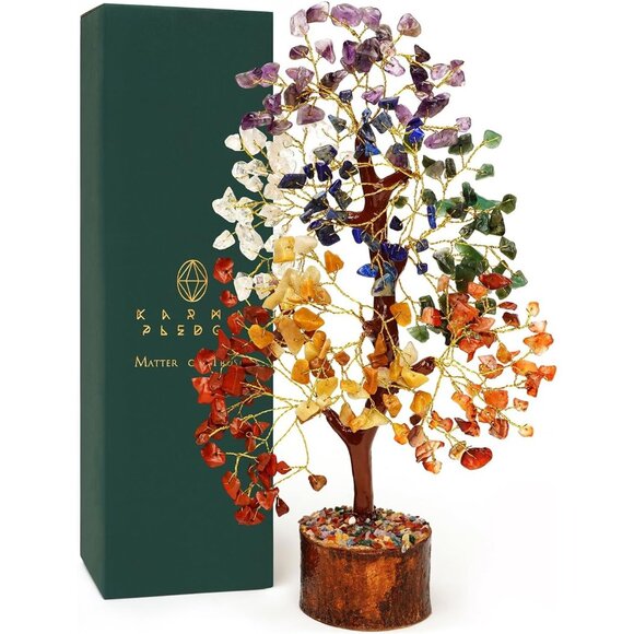 Crystal Tree of Life 7 Chakra Healing Crystal Trees for Home & Office Decoration - Picture 3 of 11